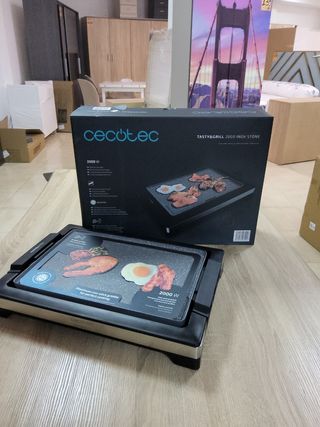 Plancha Cecotec Tasty&Grill 2000 Inox Stone