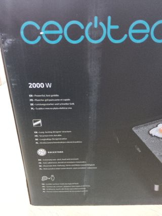 Plancha Cecotec Tasty&Grill 2000 Inox Stone