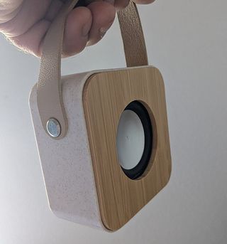 Altavoz Bluetooth Portátil Bambú Beige Ecológico 