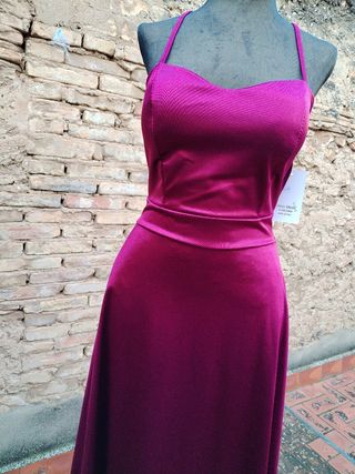Vestido fiesta morado talla única