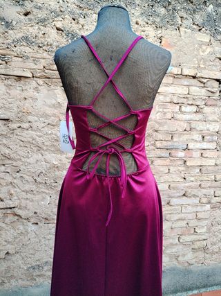 Vestido fiesta morado talla única