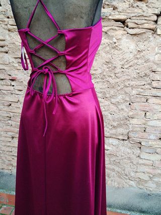 Vestido fiesta morado talla única