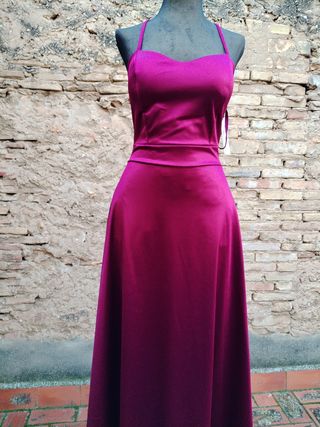 Vestido fiesta morado talla única