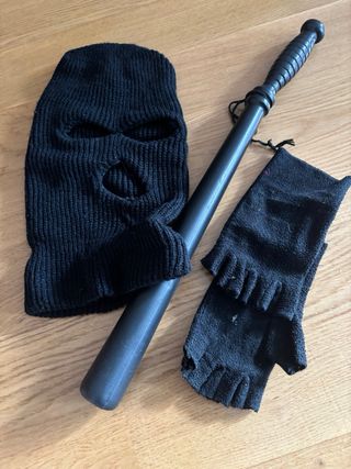 Disfraz SWAT Talla Única Negro