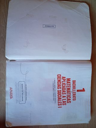 Matemáticas aplicadas a las Ciencias Sociales I.