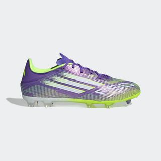 Botas de fútbol F50 League FG/MG Adulto Violeta/Amarillo