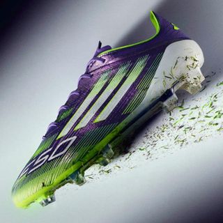 Botas de fútbol F50 League FG/MG Adulto Violeta/Amarillo