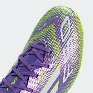 Botas de fútbol F50 League FG/MG Adulto Violeta/Amarillo