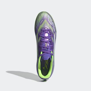 Botas de fútbol F50 League FG/MG Adulto Violeta/Amarillo