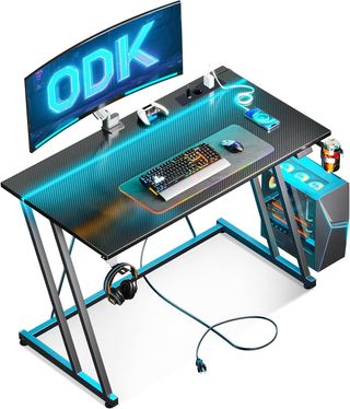 Scrivania da gioco ODK LED con presa