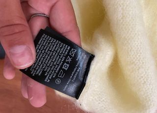 Jersey H&M Mohair Amarillo Limón Talla s