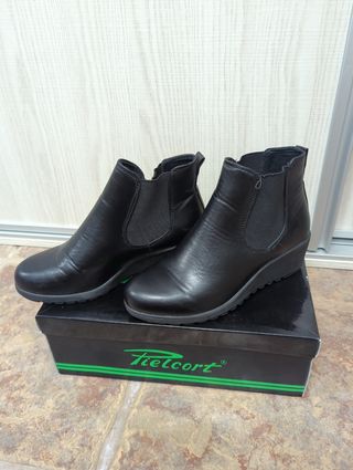 Zapato Botines Talla 36 Negros