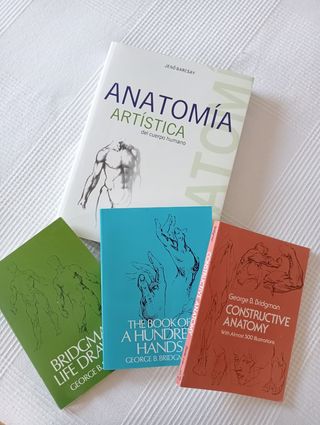 Lote libros Anatomia Artística del cuerpo humano.