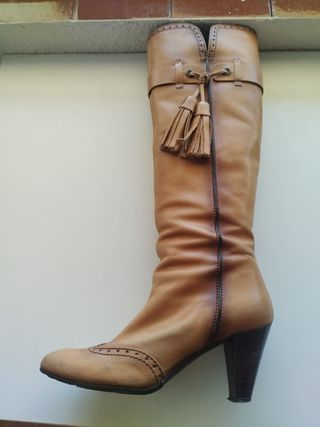 Botas altas Pedro Miralles piel marrón