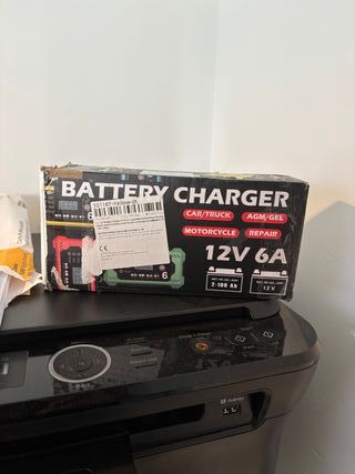 Cargador Batería Coche/Moto 12V 6A