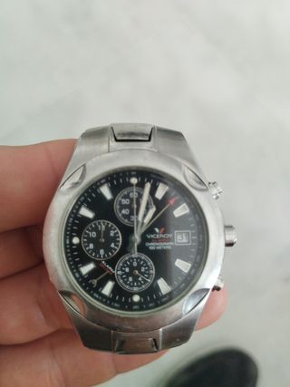 Reloj Viceroy Cronógrafo Negro y Plateado