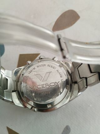 Reloj Viceroy Cronógrafo Negro y Plateado