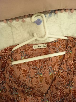 Vestido estampado talla grande de 