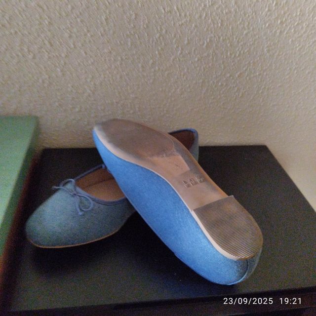 Bailarinas tela azul Primark