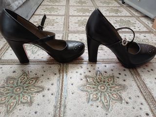 Décolleté Riccianera Nero/Rosa Tacco Alto