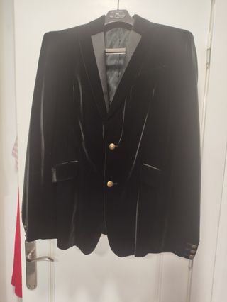 Americana Dolce & Gabbana Negra Terciopelo