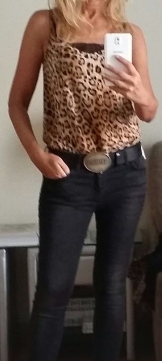 Top Zara Animal Print