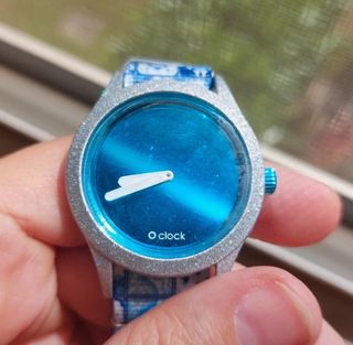 Orologio Oclock Azulejos Blu e Argento