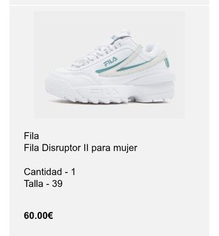 Zapatillas Fila Blancas y Verdes NUEVAS