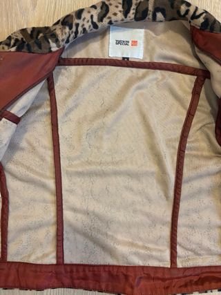 Chaqueta leopardo beige y marrón