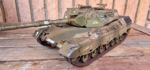 Maqueta Tanque Leopard A4 Alemán Montada