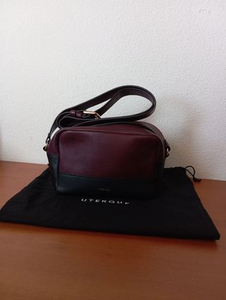 Bolso Uterqüe Negro y Morado