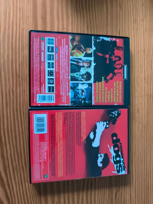 Lote 2 DVDs: Pulp Fiction y Reservoir Dogs