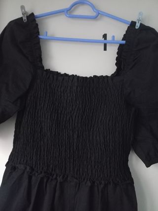 Mono negro verano mujer