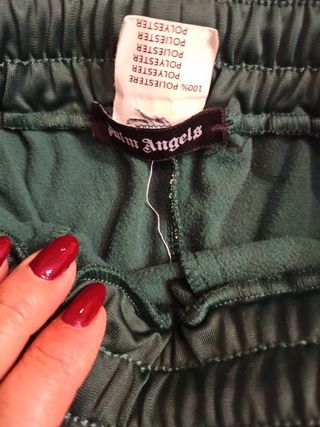 Tuta Palm Angels verde e bianca taglia M