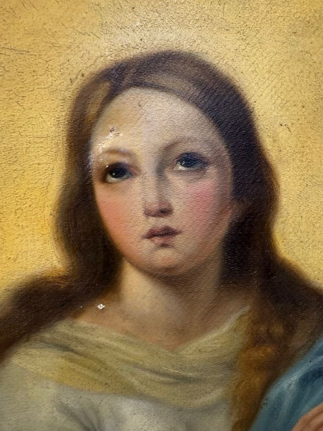 Oleo antiguo gran tamaño Inmaculada
