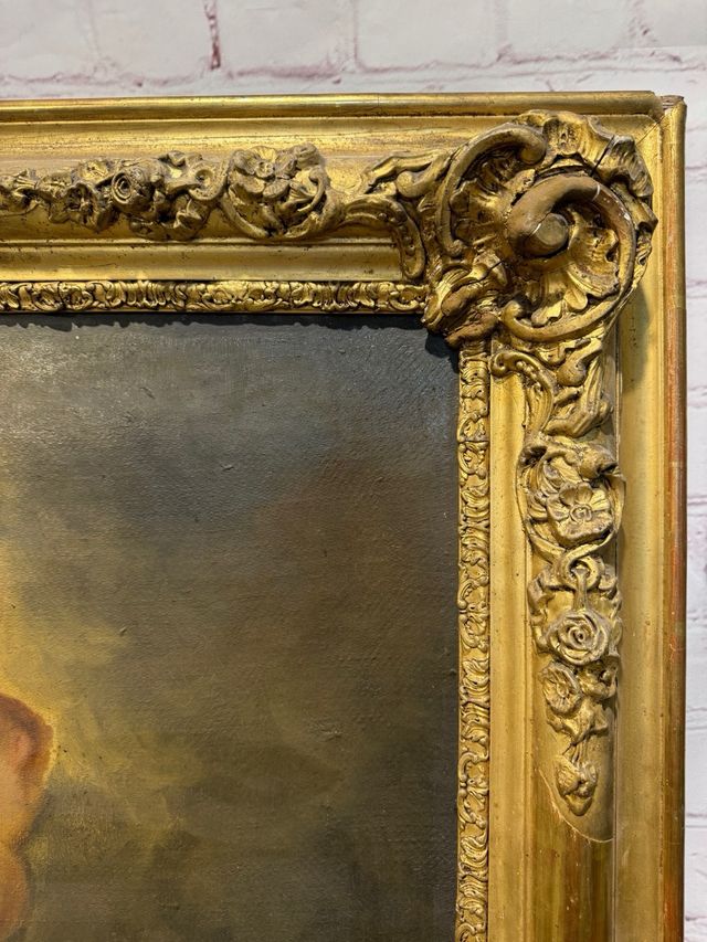 Oleo antiguo gran tamaño Inmaculada