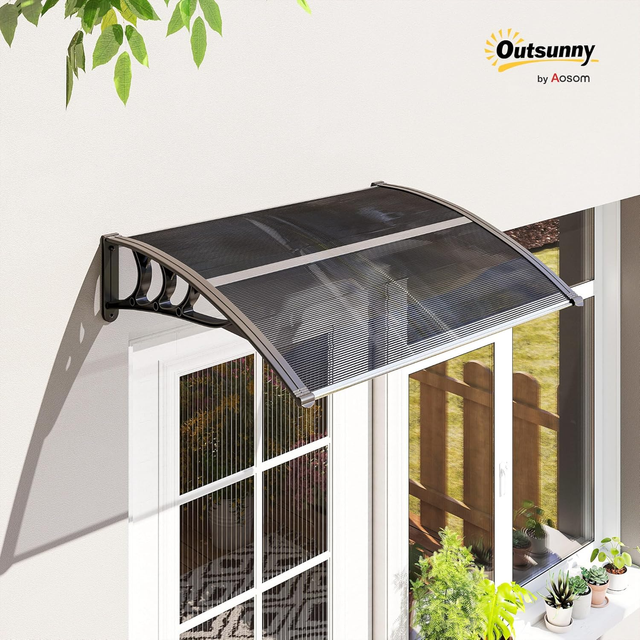 Pensilina Tettoia da Esterno 100x75cm in Policarbo