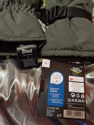 Guantes de esquí Crivit Talla 9 Hombre