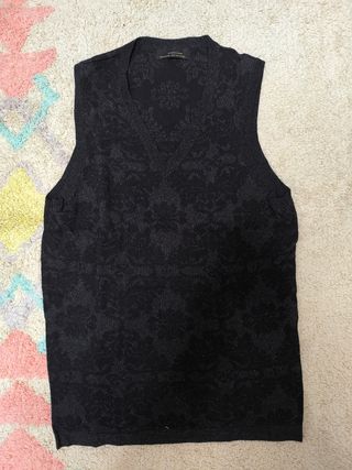 Chaleco Zara Man Negro Talla M