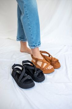 Sandalias Clotsy Corfú Negras