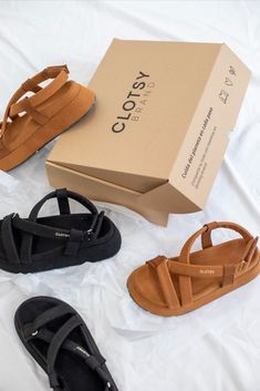 Sandalias Clotsy Corfú Negras