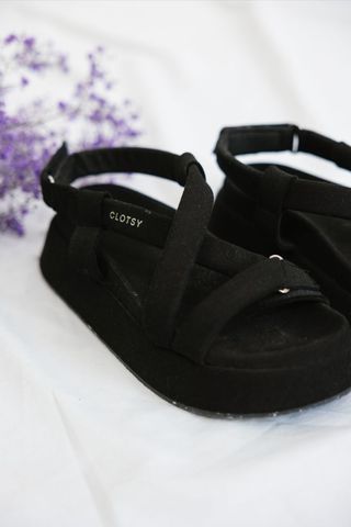 Sandalias Clotsy Corfú Negras