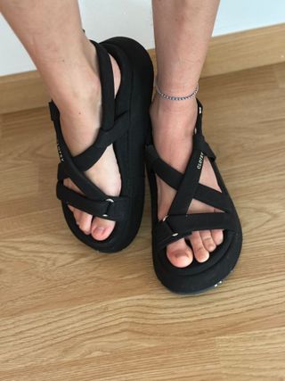 Sandalias Clotsy Corfú Negras