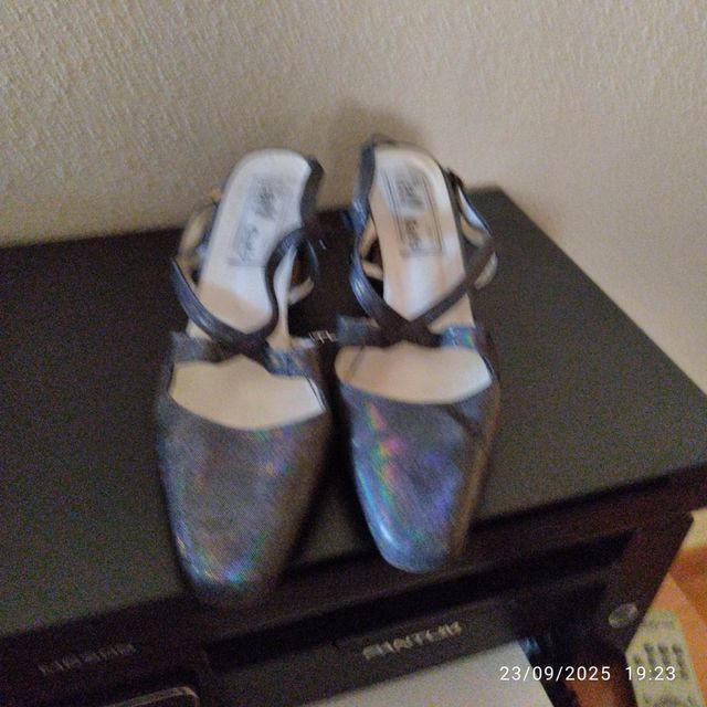 Zapatos piel tornasolados talla 42