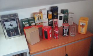 Colección vasos y jarras cerveza