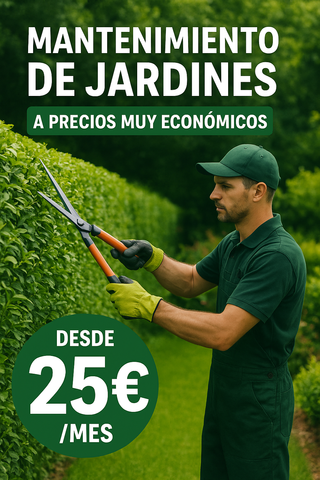 Mantenimiento de Jardines Económico - Jardinero !