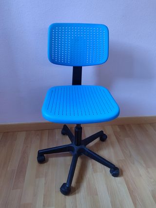Silla de escritorio infantil azul