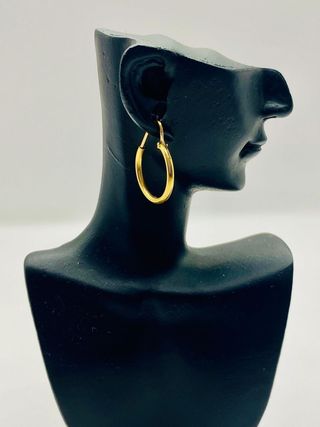 PENDIENTES ARO LISO 18K