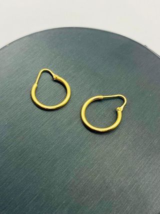PENDIENTES ARO LISO 18K