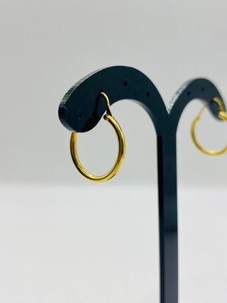 PENDIENTES ARO LISO 18K